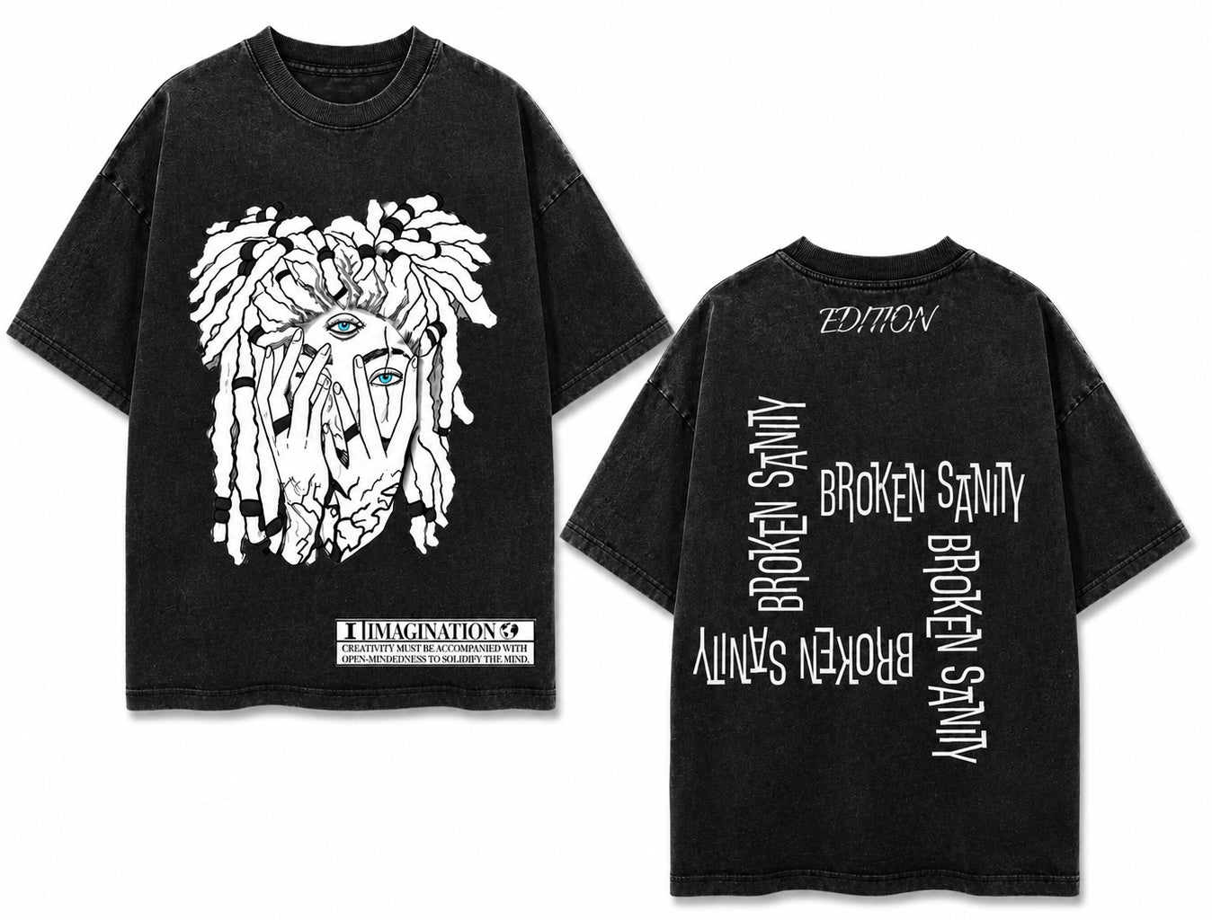 Broke Sanity Unisex Vintage Washed Tee
