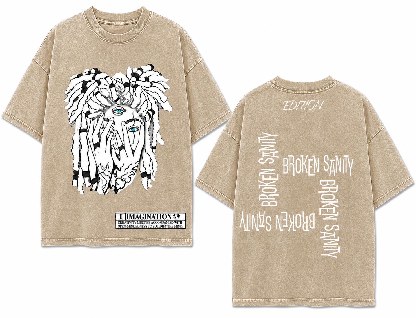 Broke Sanity Unisex Vintage Washed Tee