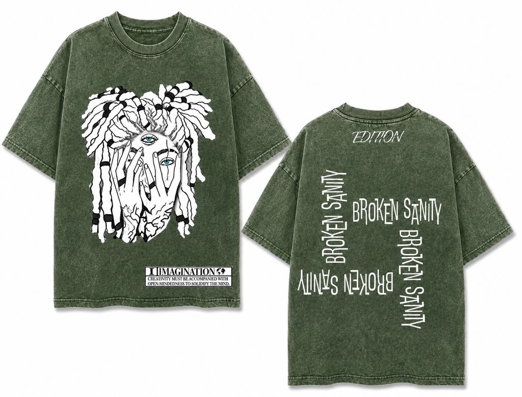 Broke Sanity Unisex Vintage Washed Tee